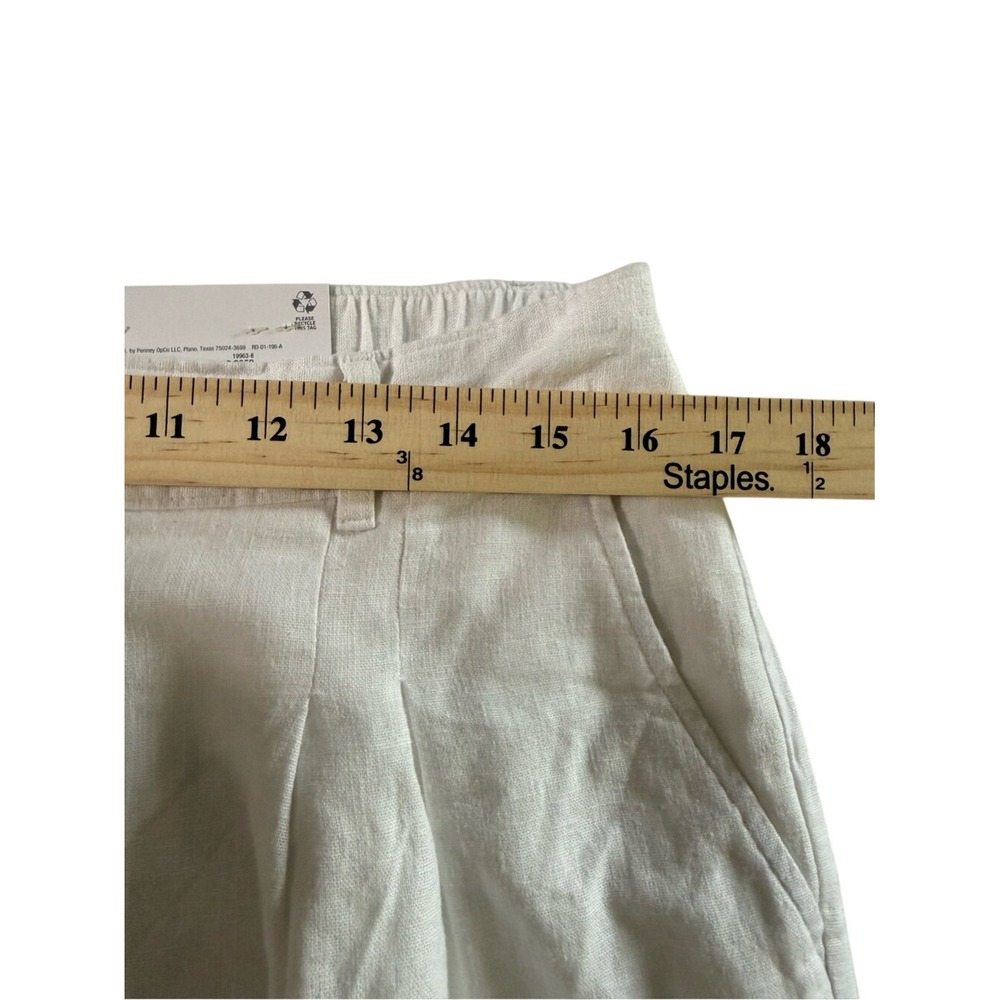 Liz‎ Claiborne White Wide-Leg High-Rise Pants size 8 - Picture 7 of 15